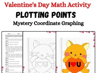 Valentines Day Math Activity Graphing on the Coordinate Plane