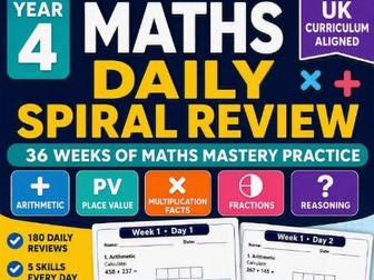Year 4 Maths Spiral Mastery Pack Full Year