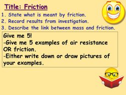 KS3 Physics: Friction | Teaching Resources