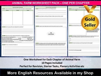 Animal Farm Worksheet Pack