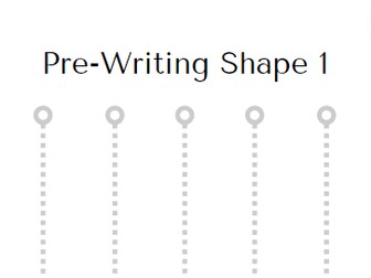 Pre-Writing Shape Tracing Worksheet (no border)