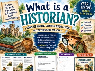 Updated! 3 lessons. Year 3 Reading Comprehension