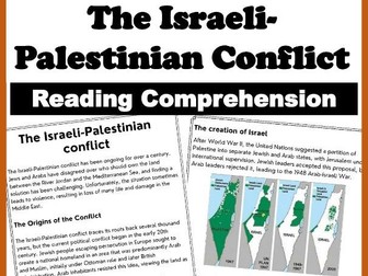 The Israel-Palestine War Reading Comprehension/Worksheet- Last update: April 2024