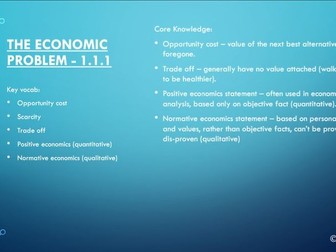 Edexcel A level Economics B Revision PowerPoint