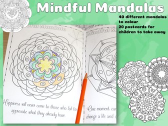 Mindful Mandalas for mindfulness colouring
