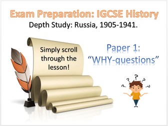 Exam Preparation - IGCSE History P1 (Depth Study: Russia)