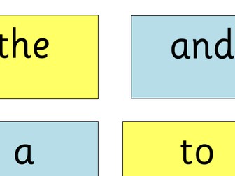 First 100 High Frequency and Tricky Words Flash Cards.