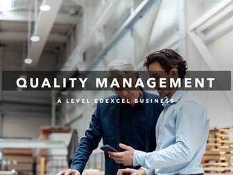 Edexcel Business - Quality Management