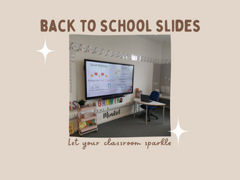 Editable Back to School First Day Slides