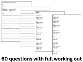 Charge flow calculation questions and answers