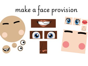 Make A Face Tuff Tray Provision - EYFS