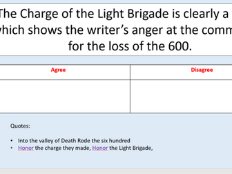 Charge of the Light Brigade lesson