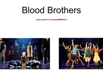 Drama Blood Brothers Bundle Year 8