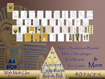 Ancient Egyptians Activity Pack