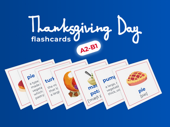 Thanksgiving Day's Flashcards (A2-B1)