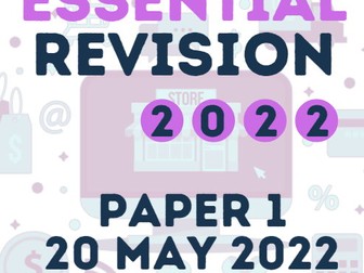 GCSE Business 9-1 EDEXCEL 2022 Revision Sheet