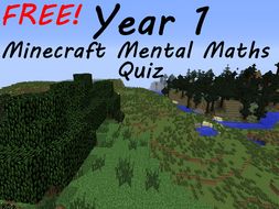 FREE Minecraft Year 1 Week 1 Mental Maths