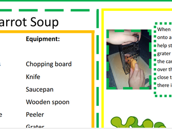 DT carrot soup knowledge organiser