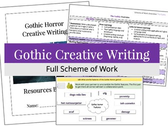 Full SOW for Gothic Creative Writing