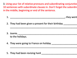 year 6 grammar starter activities teaching resources