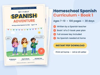 Beginner KS2 Spanish Workbook: My First Spanish Adventure, 100 Pages with Answers