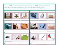 Phonics Long I Vowel Sound Worksheet
