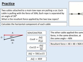 A level Physics (6.1) Vectors and scalars (Forces in equilibrium)