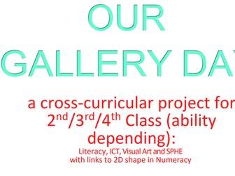 3rd class Irish curric art/literacy project