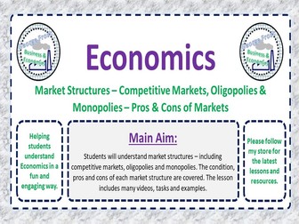 Market Structures – Competitive Markets, Oligopolies & Monopolies – Pros & Cons of Markets