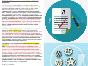 Psychology schizophrenia 16m exemplars