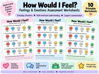 How Would I Feel? – Feelings & Emotions Assessment Worksheets