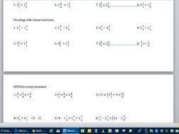 mixed number calculations corbettmaths