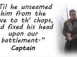 Key Quotes from Macbeth for Discussion or Display