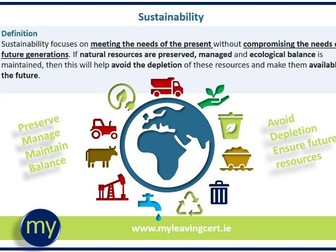 Sustainability - sustainable development goals