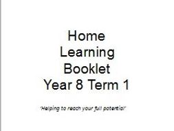 Year 8 Termly Homework booklets
