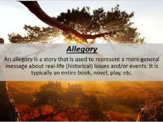 Literary devices display