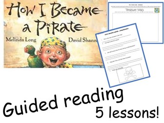 How I Became A  Pirate - Guided Reading lesson set