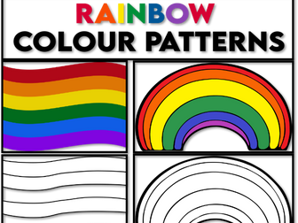 Rainbow Colour Pattern Work