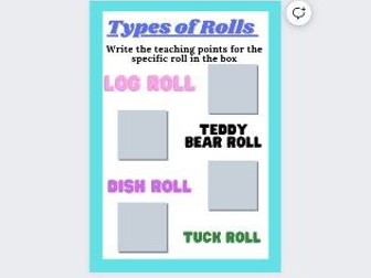 Gymnastics- Types of rolls (lesson)