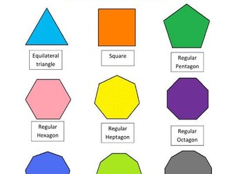 2d Shapes with investigation activities