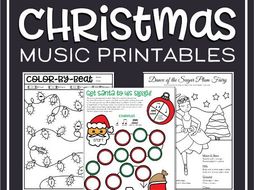 Christmas Music Worksheets