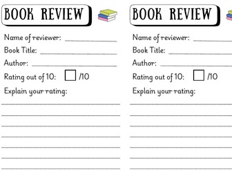 Book Review Template