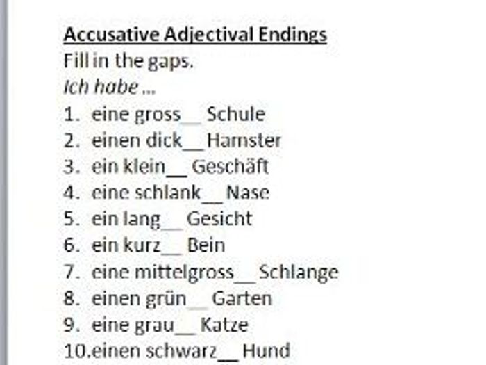 german grammar accusative