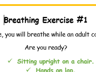 Breathing exercises for calming down