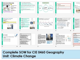 Complete SOW IGCSE Climate change