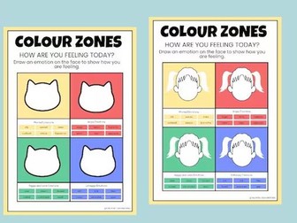 Emotion Feelings Colour Zones Activities