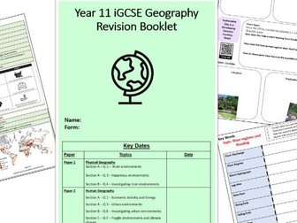 Edexcel iGCSE Geography Revision Booklet