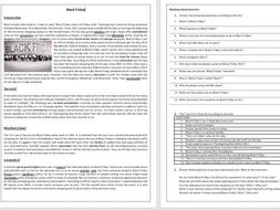 Black Friday- Reading Comprehension Worksheet/ Vocabulary Worksheet