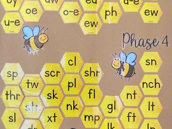 Honeycomb Phonics Display