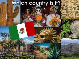 Mexico today:  6 KS2 pp Geography lessons.